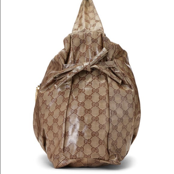 Gucci Original GG Crystal Hysteria Shoulder Hobo Bag Women’s Large - Picture 2 of 9